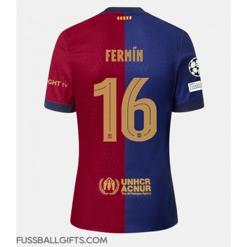 Barcelona Fermin Lopez #16 Fußballbekleidung Heimtrikot 2024-25 Kurzarm